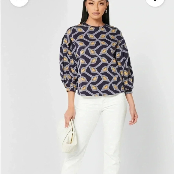 TED BAKER Lipsah Modernity Printed Sweatshirt - Picture 4 of 10